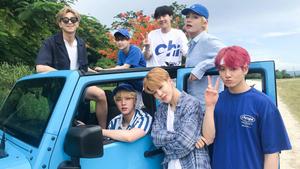 BTS Group Photo In Saipan bts group photo wallpaper