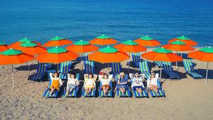 BTS Group Photo Sunbath bts group photo wallpaper