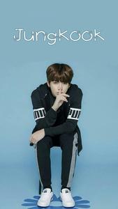 BTS JK Light Blue Background bts jk wallpaper