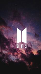 BTS Logo At Night bts logo wallpaper
