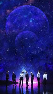 BTS On Shimmering Pastel Purple pastel purple wallpaper