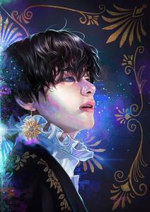 BTS Taehyung Fanart taehyung wallpaper