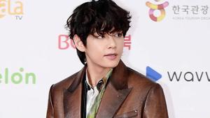 BTS V Brown Leather Jacket bts v wallpaper