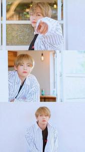 BTS V White Collage bts v wallpaper