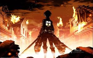 Burning Love - Attack On Titan attack on titan wallpaper