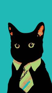 Business Cat Home Screen home screen wallpaper