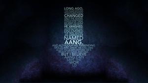 Calligram of Aang's arrow from Avatar: The Last Airbender avatar the last airbender wallpaper