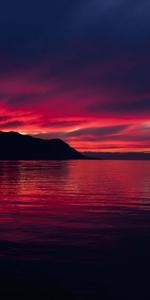 Calming iPhone Red Sunset Sky calming iphone wallpaper