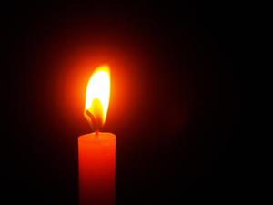 Candlelight In Black Screen black screen wallpaper