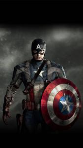 Captain America Soars Over the Dark Sky captain america wallpaper