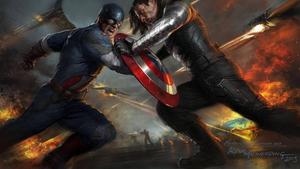 Captain America Vs Winter Soldier captain america wallpaper