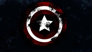 Captain America's Iconic Shield Covered in Battle Stains captain america wallpaper