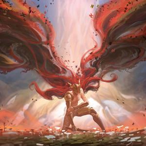  Caption: A Brave Warrior Exploring the Mystical Landscape in Elden Ring Game  Wallpaper