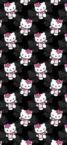 Adorable Black Hello Kitty Design black hello kitty wallpaper