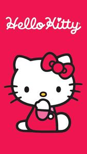 Bright Red Hello Kitty Cartoon iPhone Wallpaper cartoon iphone wallpaper