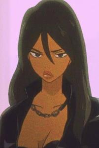 Distinctive and Cool Profile Picture - Sad and Pouting Michiko Malandro unique cool pfp wallpaper