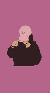 Embracing the urban chic style in a pink cap! instagram profile wallpaper
