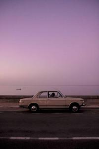 Enigmatic Drive Under the Purple Sky - PFP Aesthetic pfp aesthetic wallpaper