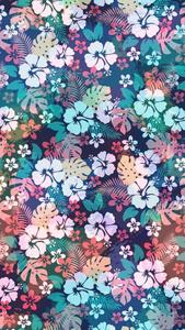 Expressive Communication in WhatsApp Chat alongside Beautiful Hibiscus Flowers whatsapp chat wallpaper