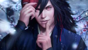  Caption: Madara Uchiha, the Legendary Shinobi of Konoha.  Wallpaper