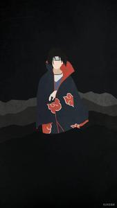 Minimalist Itachi Uchiha Phone Wallpaper itachi phone wallpaper