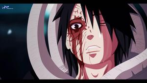Obito Uchiha in his signature Akatsuki cloak obito uchiha wallpaper