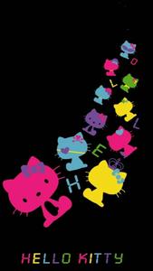 Playful and Mysterious Black Hello Kitty black hello kitty wallpaper