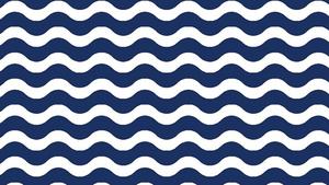  Caption: Stylish Preppy Blue and White Waves Pattern  Wallpaper