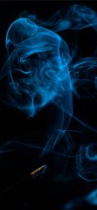 Captivating Blue Smoke on iPhone Dark Background iphone dark wallpaper