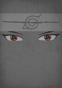 Captivating Itachi Uchiha Eyes On Grey Background itachi phone wallpaper