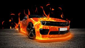 Car On Fire Picture