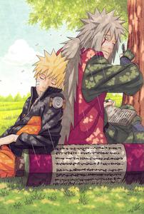Caring Jiraiya And Naruto jiraiya wallpaper