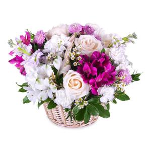 Carnation Flower Basket Picture flower wallpaper