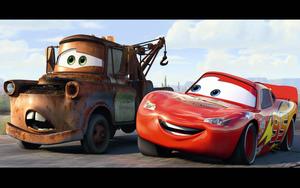 Cars Mater and Lightning Wallpaper