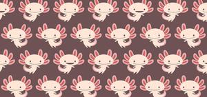 Cartoon Axolotl Pattern axolotl wallpaper