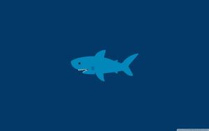 Cartoon Blue Shark cartoon wallpaper