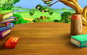 Cartoon Books In Nature cartoon wallpaper