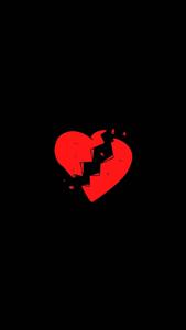 Cartoon Broken Heart Black broken heart black wallpaper