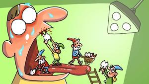 Cartoon Dentist Elves Picture cartoon wallpaper