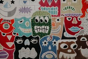 Cartoon Graffiti Wall Art art wallpaper
