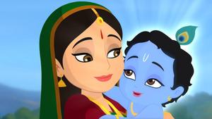 Cartoon Krishna And Yashoda Maiya cartoon krishna wallpaper