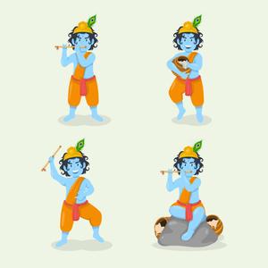 Cartoon Krishna Vector Art cartoon krishna wallpaper