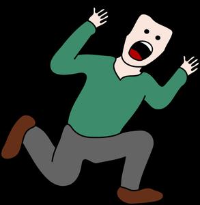 Cartoon Scream Character Frightened scream wallpaper