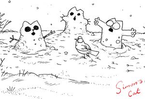 Cartoon Simon's Cat cartoon wallpaper