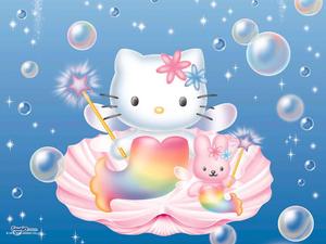 Cartoon Siren Rabbit And Hello Kitty PFP hello kitty pfp wallpaper