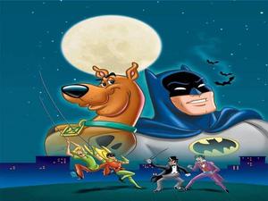 Cartoons Scooby-Doo And Batman Wallpaper