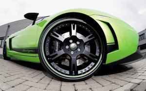 Catch a Fisheye View of this Green Lamborghini lamborghini wallpaper