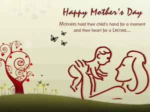 Celebrate Mothers Day with a simple piece of art. mothers day wallpaper