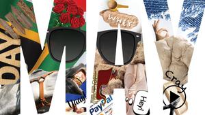 Celebrate the joy of the season with the stylishness of May! may wallpaper