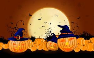 Celebrate the Magic of Halloween with Colorful Pumpkins! halloween wallpaper